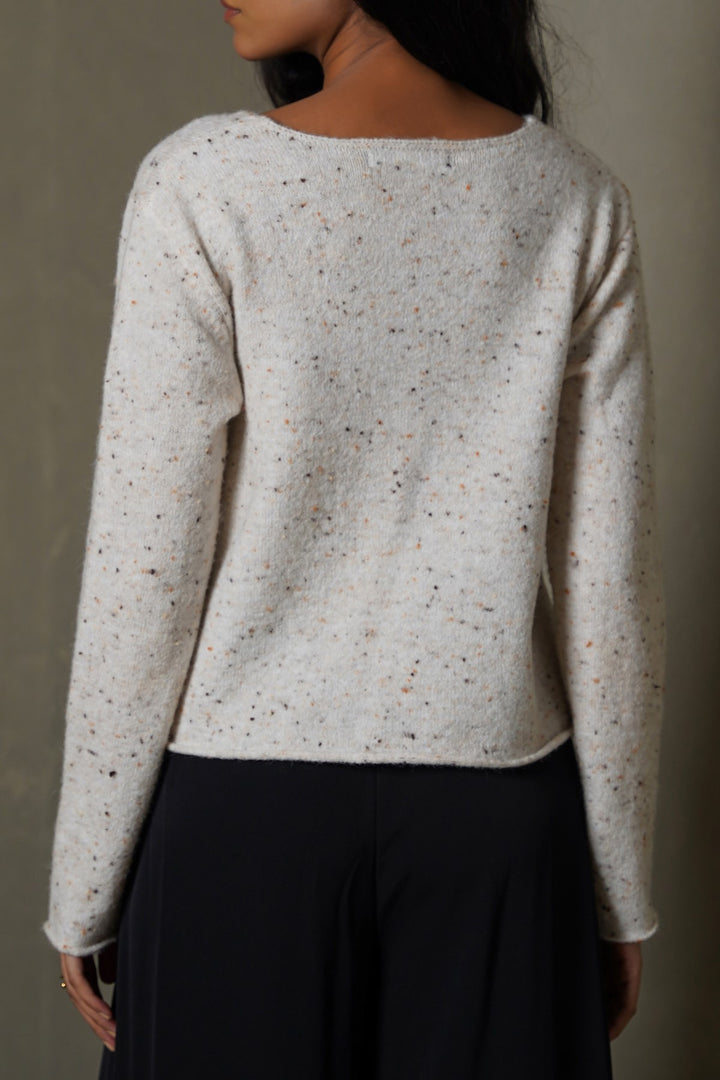 CREAM CONFETTI CARDIGAN