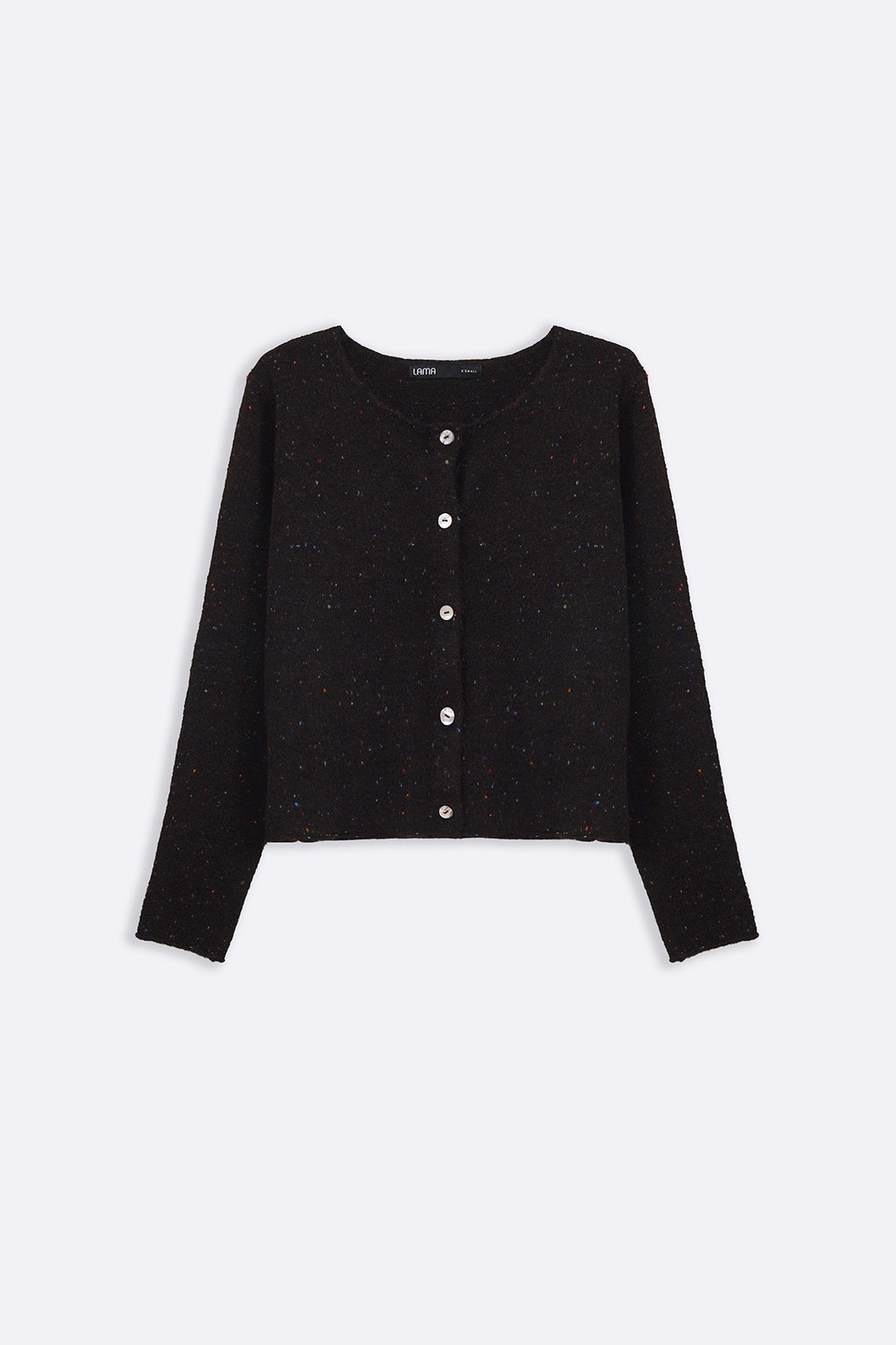 DARK BROWN CONFETTI CARDIGAN