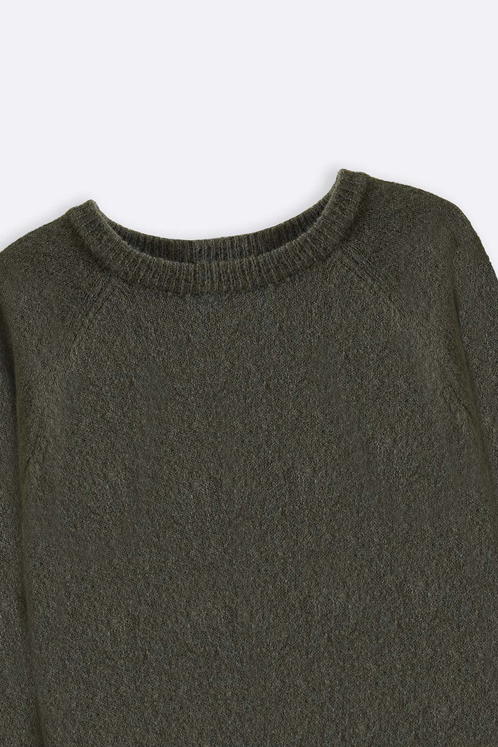 GREEN BEAR HUG SWEATER