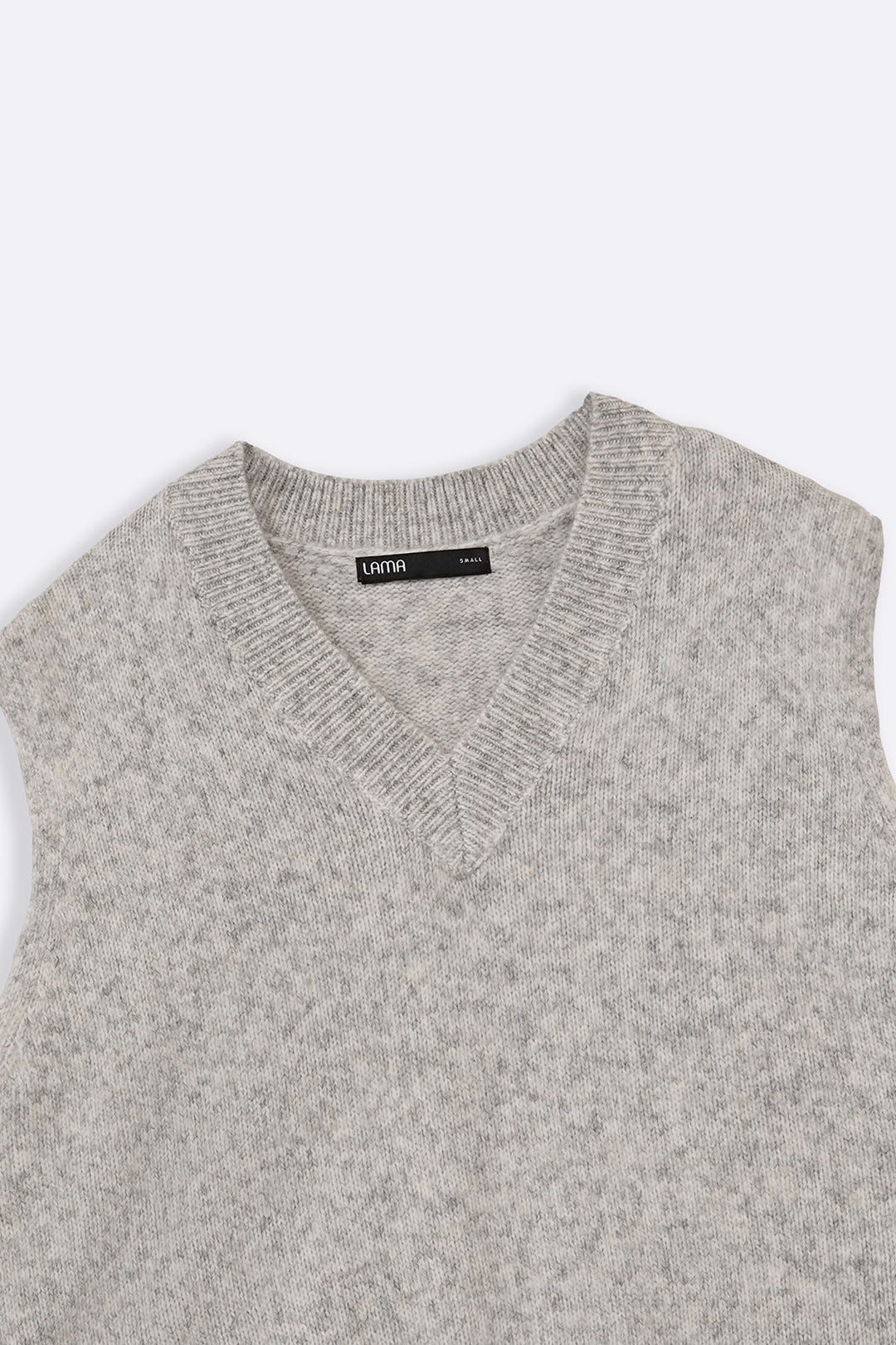 GREY V-NECK SWEATER VEST