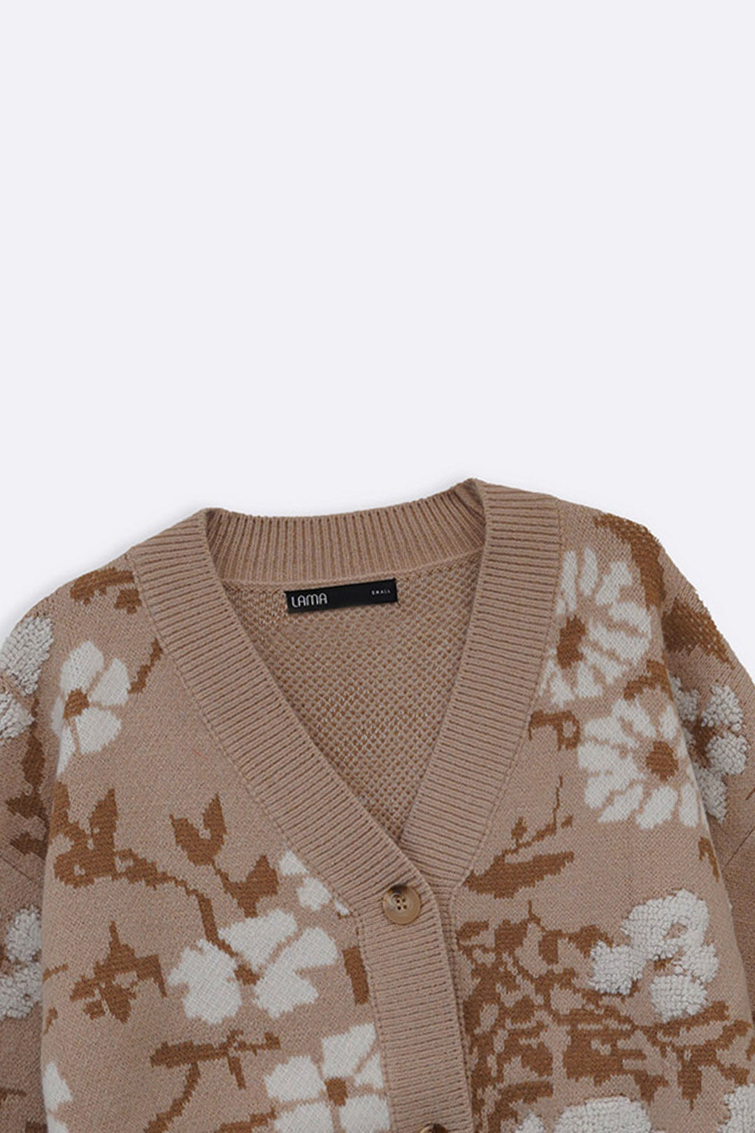BEIGE AUTUMN SHORT CARDIGAN