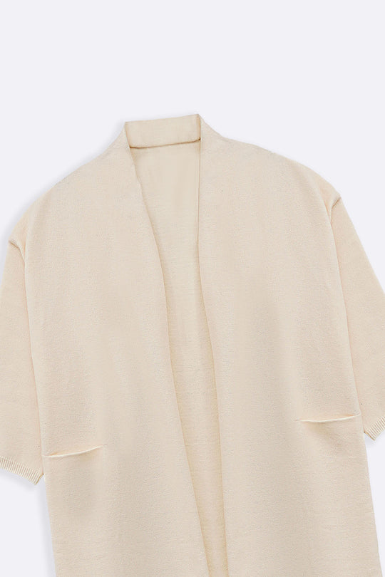 CREAM LONGLINE RORI CARDIGAN