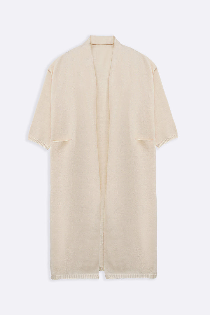 CREAM LONGLINE RORI CARDIGAN