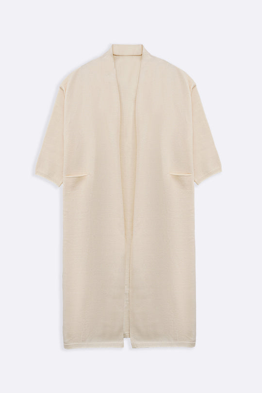 CREAM LONGLINE RORI CARDIGAN