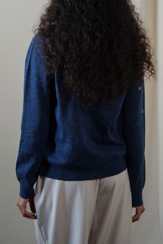 BLUE FEMME EMBROIDERED CARDIGAN