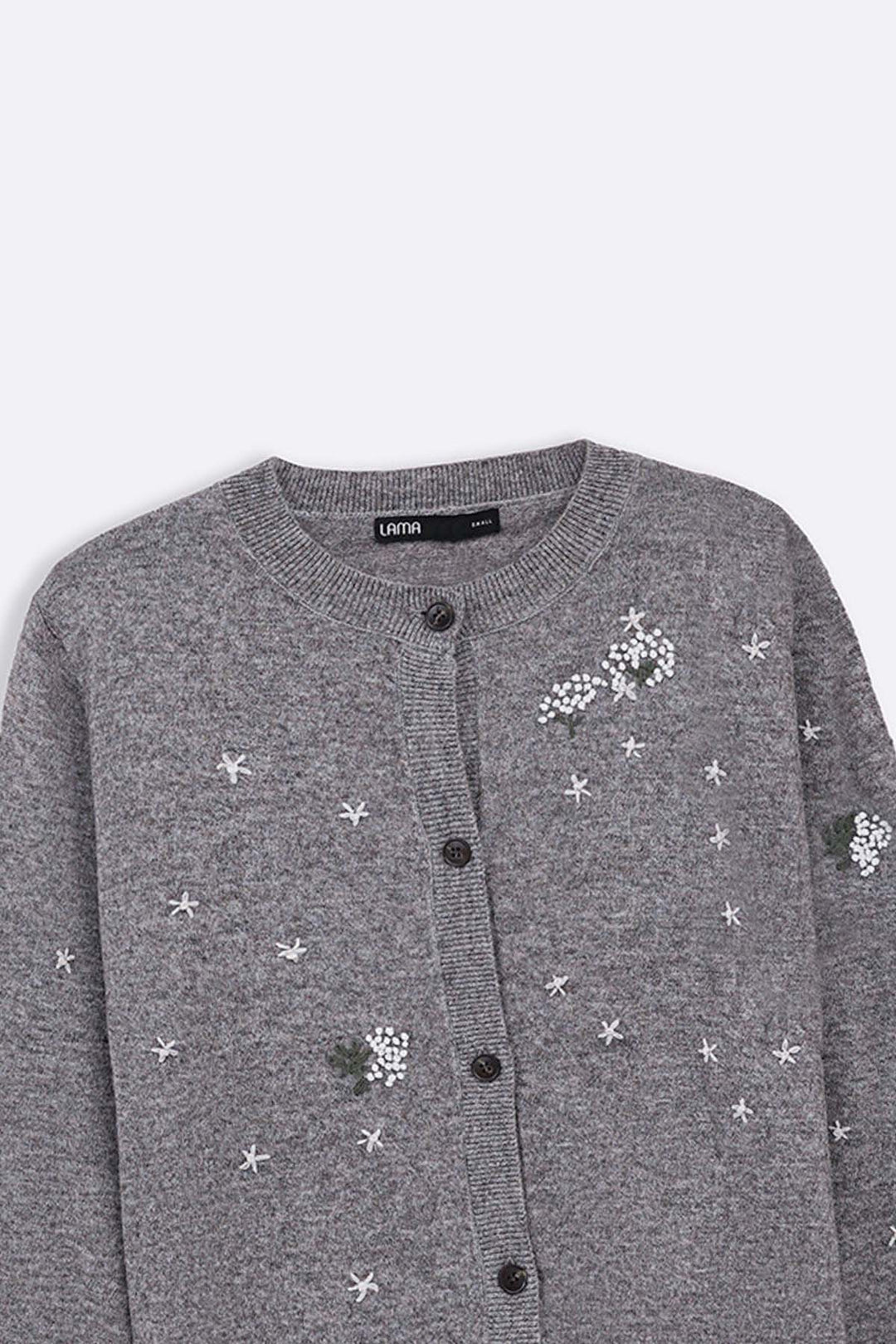 GREY FEMME EMBROIDERED CARDIGAN