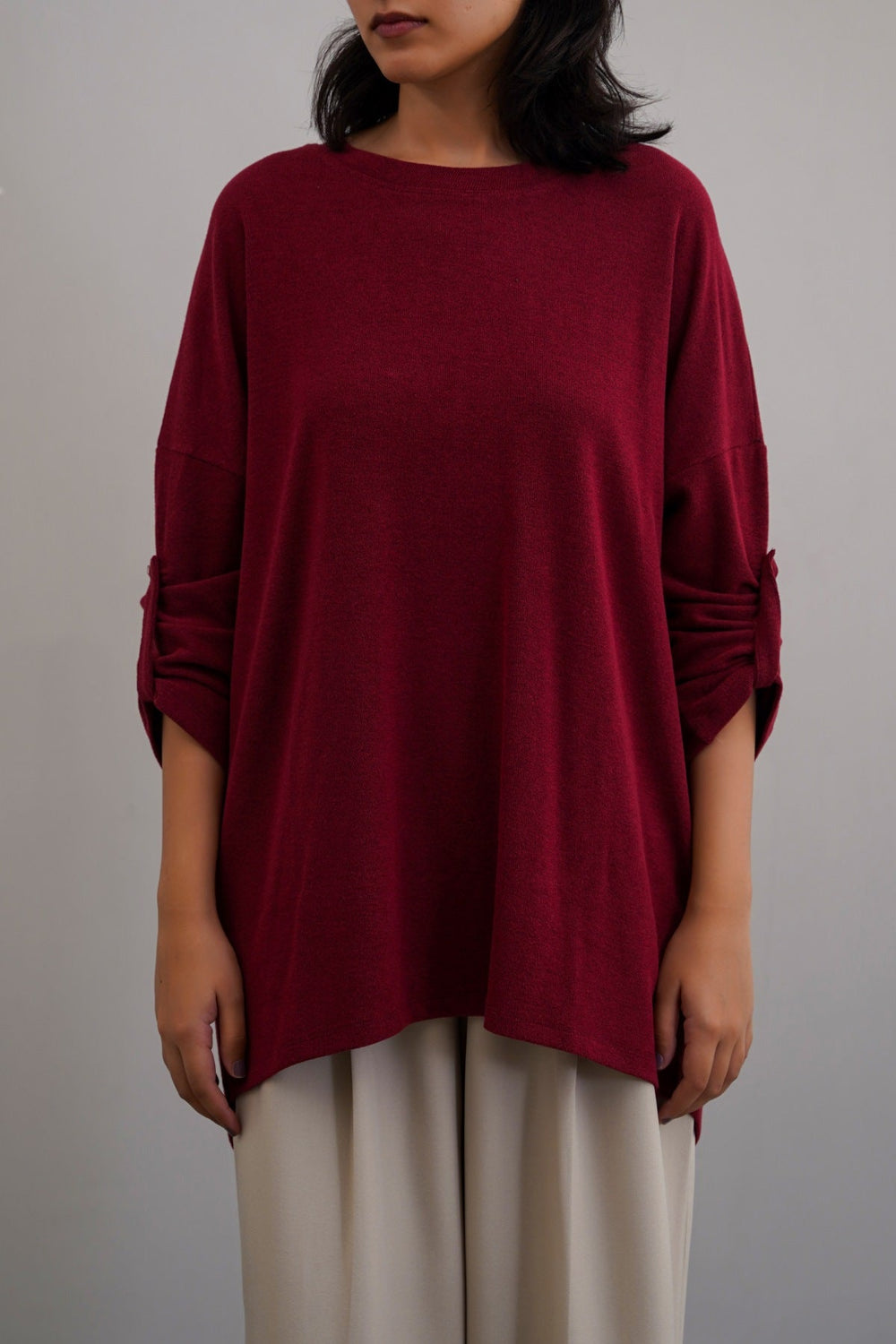 MAROON AUTUMN WHISPER TEE
