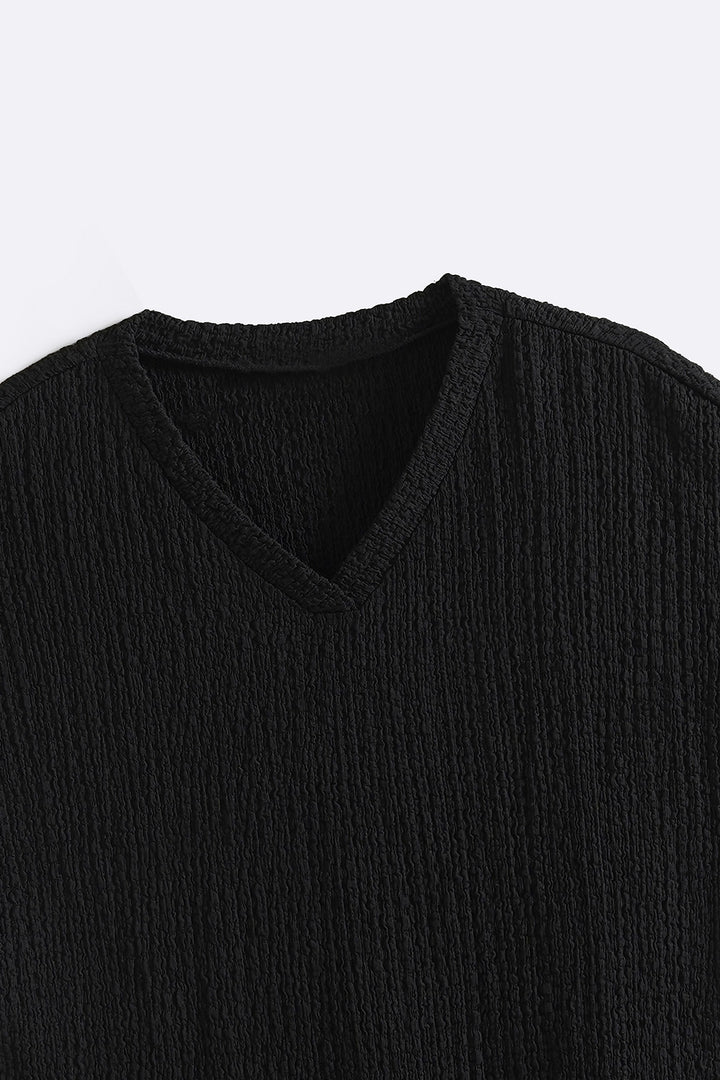 CRINKLE CASCADE TEE