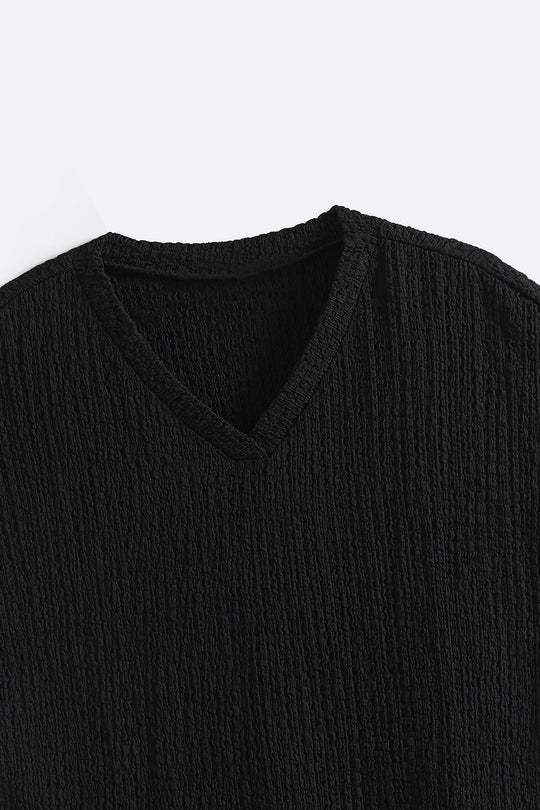 CRINKLE CASCADE TEE