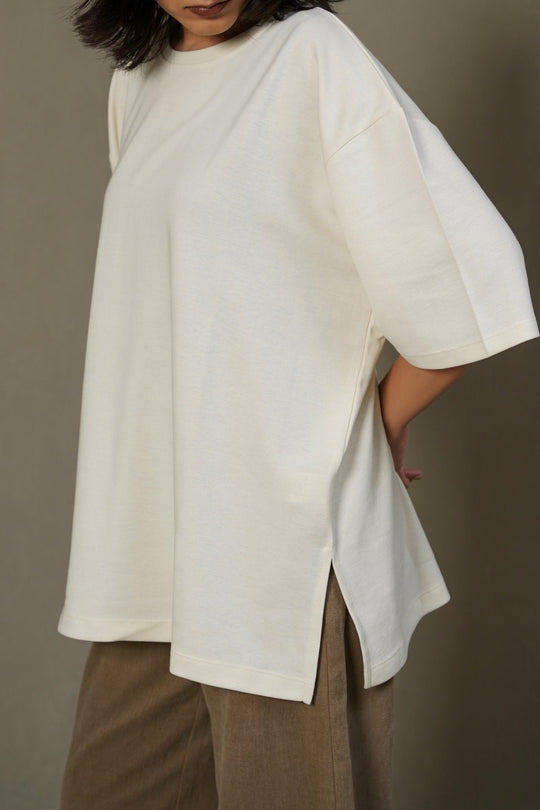 IVORY OVERSIZED TEE