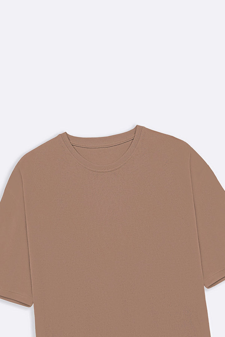 KHAKI OVERSIZED TEE
