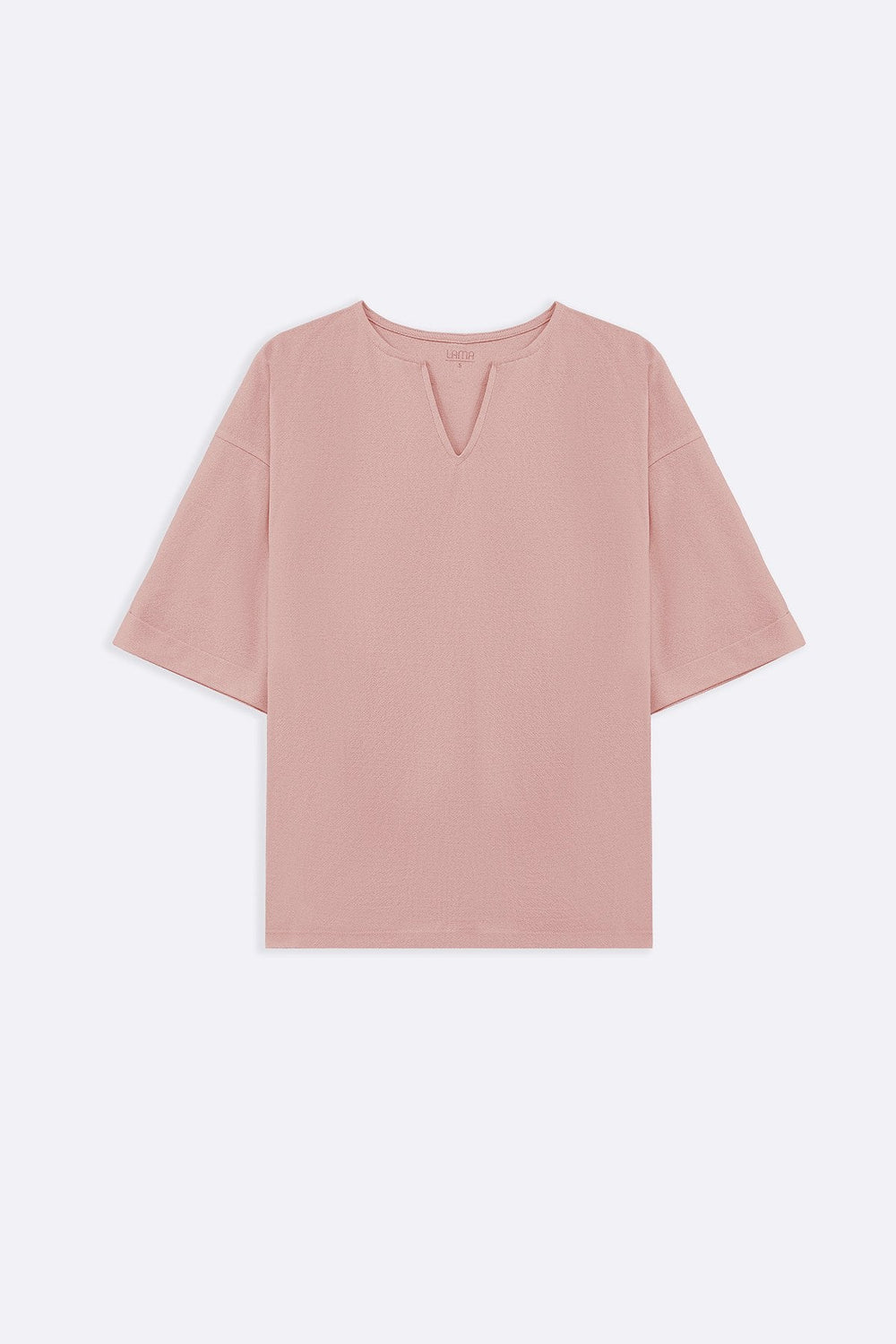DUSTY PINK CREPE COASTAL TEE