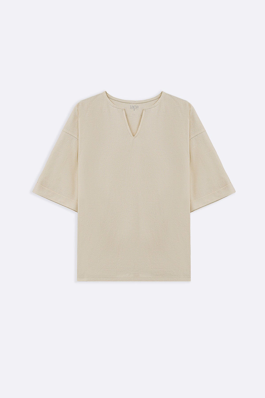 IVORY CREPE COASTAL TEE