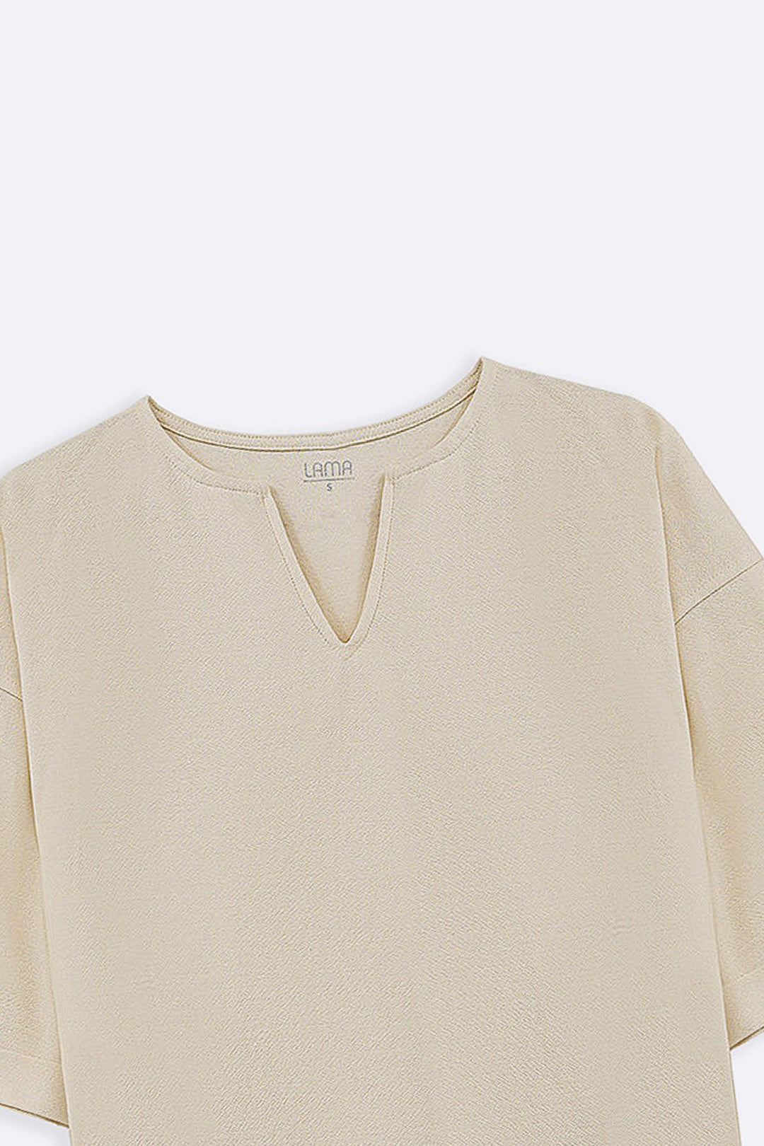 IVORY CREPE COASTAL TEE