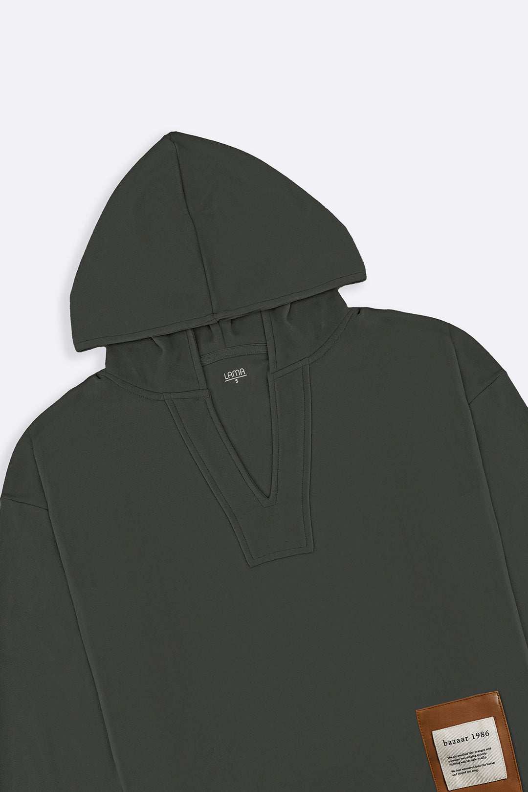 SOFT FLEECE PATCH HOODIE