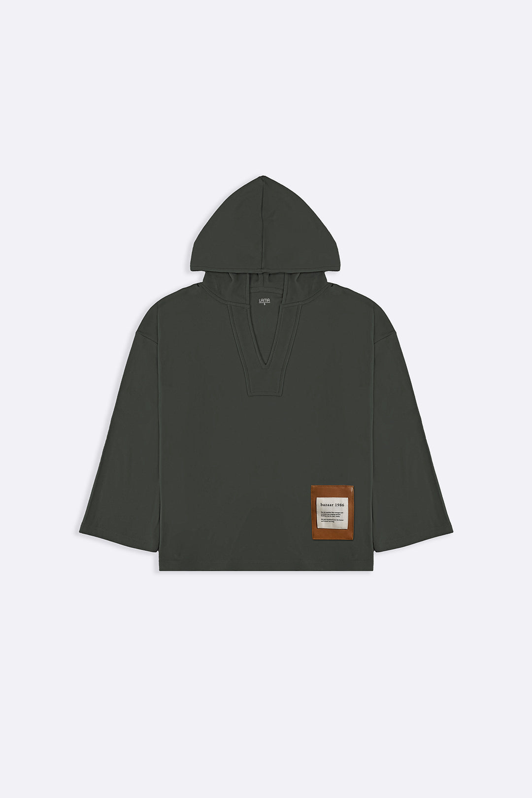 SOFT FLEECE PATCH HOODIE
