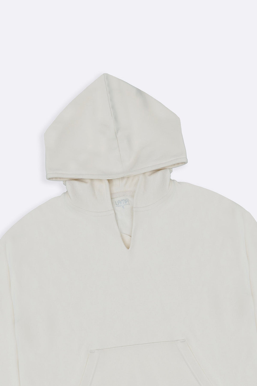 IVORY LOUNGE V-NECK HOODIE