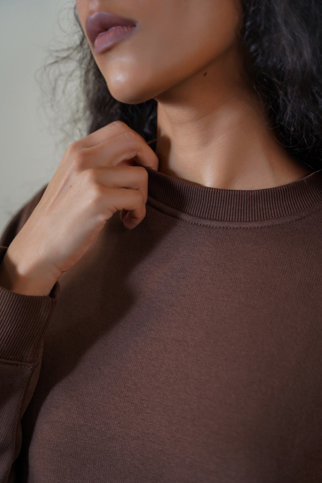 BROWN CLASSIC SWEATSHIRT