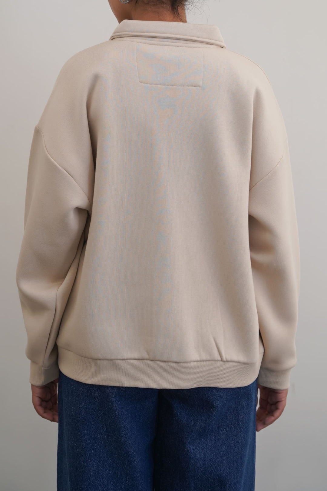 BEIGE CLASSIC FLEECE POLO
