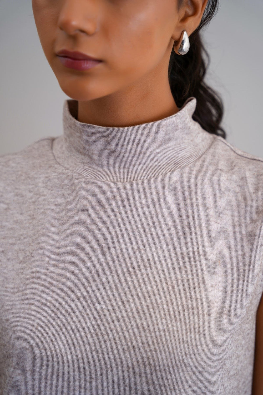 OAT WHITE CLOUD STRETCHY TOP