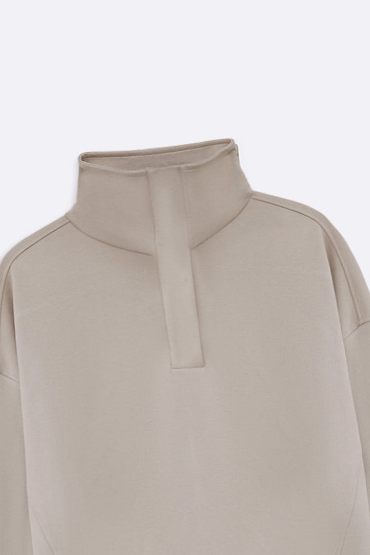 KHAKI SOFT ALL-DAY PULLOVER