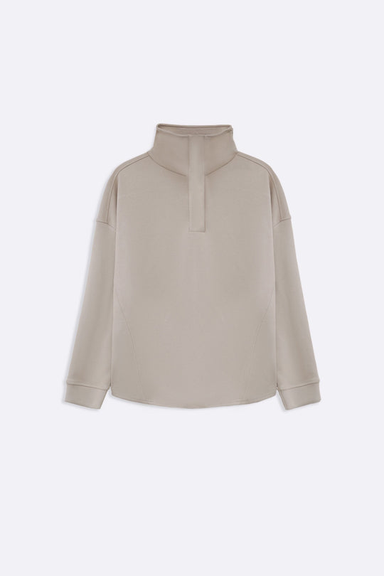 KHAKI SOFT ALL-DAY PULLOVER