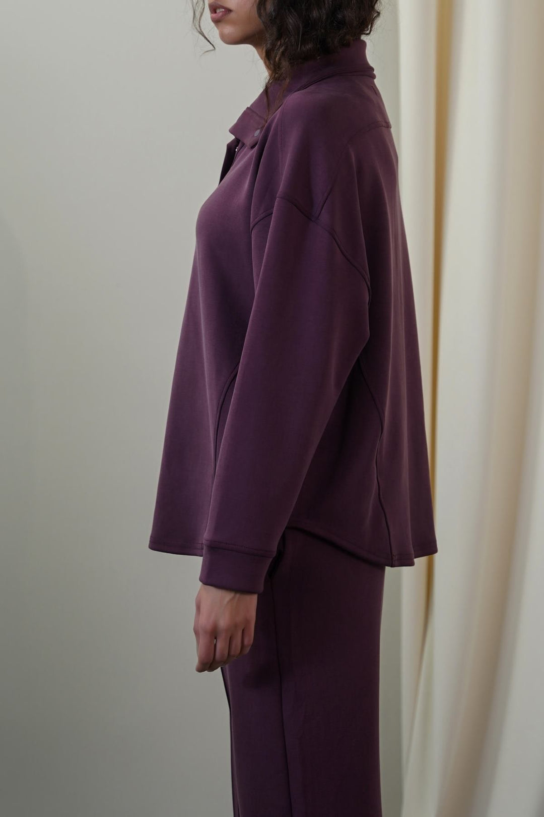 PLUM SOFT ALL-DAY PULLOVER