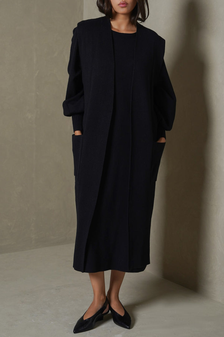 BLACK WEEKEND SLEEVELESS CARDIGAN