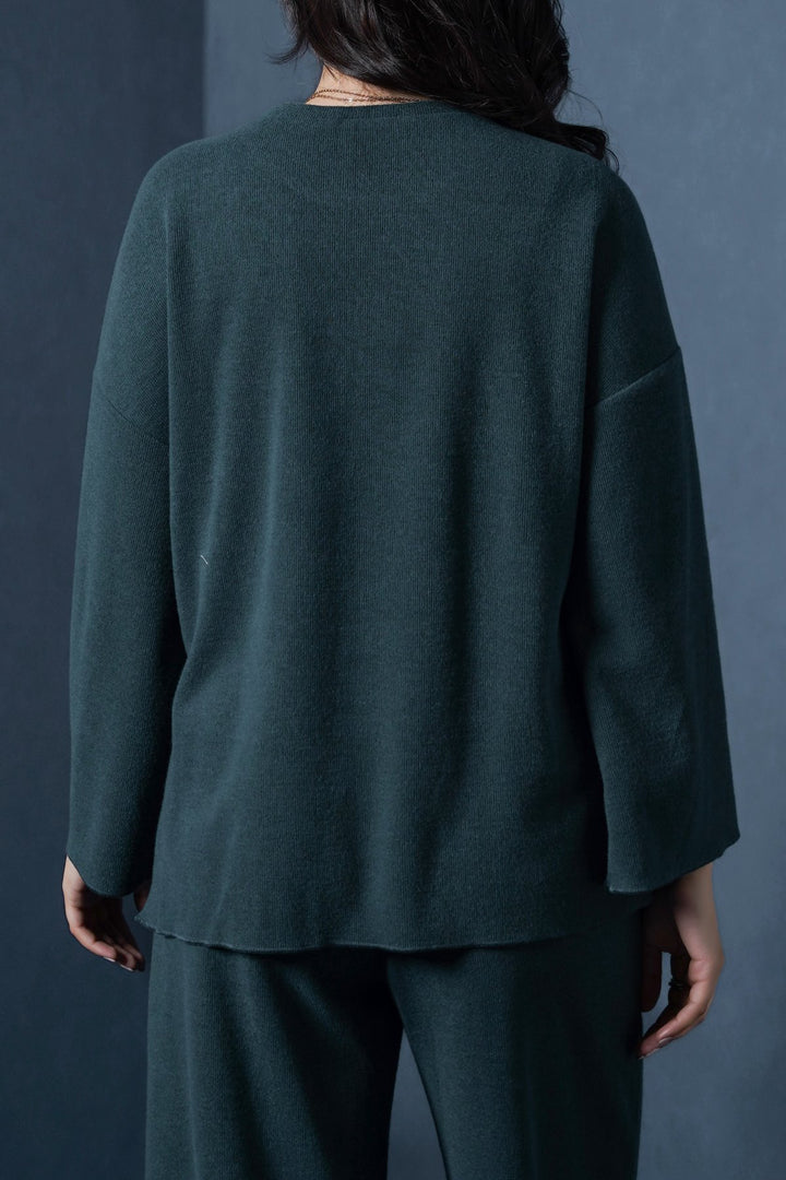 DARK GREEN RETREAT SWEATSHIRT