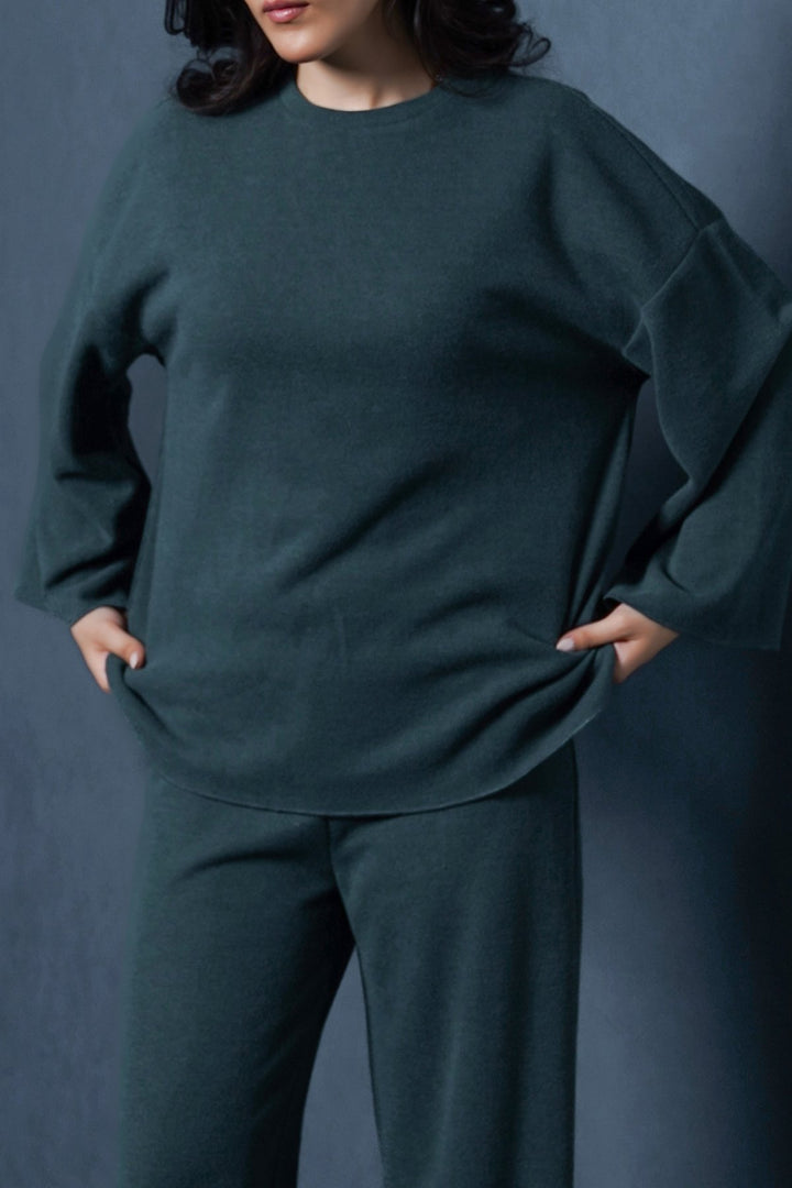 DARK GREEN RETREAT SWEATSHIRT