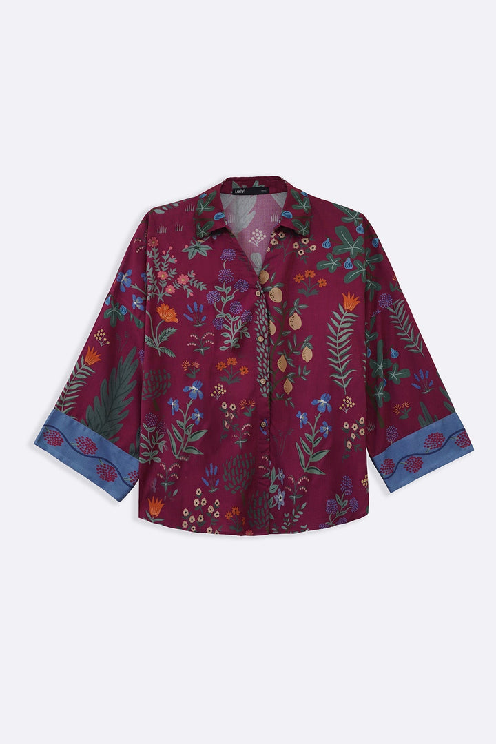 MAROON LEMON JUNGLE SHIRT