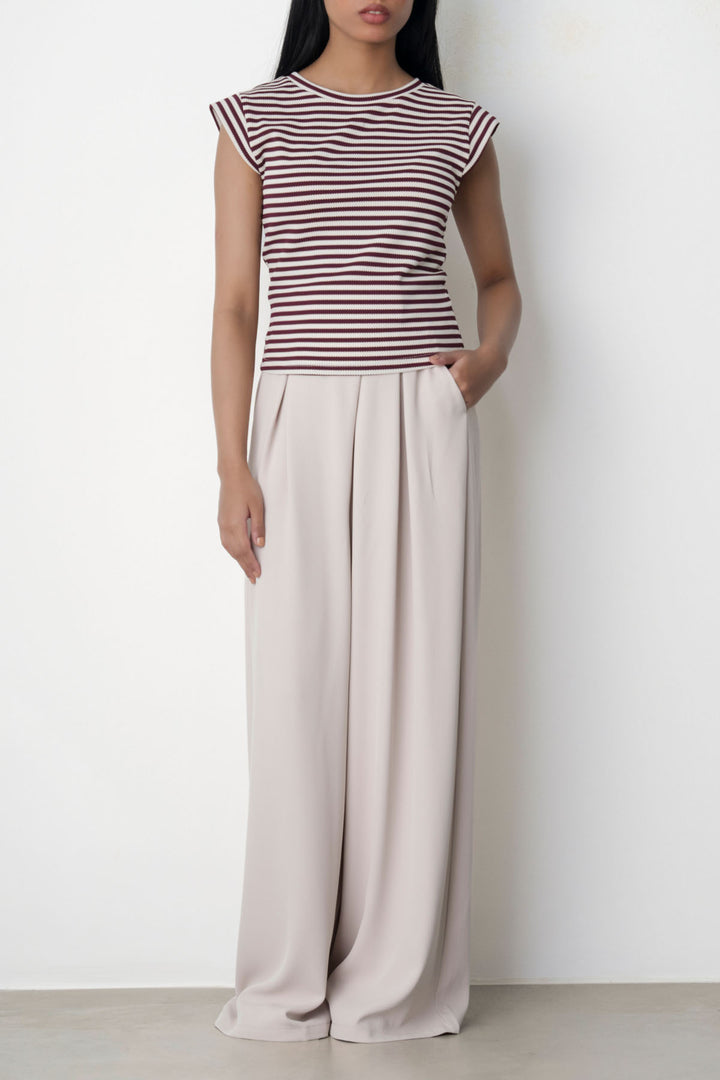 BEIGE KYOTO LONG VELCRO PANTS