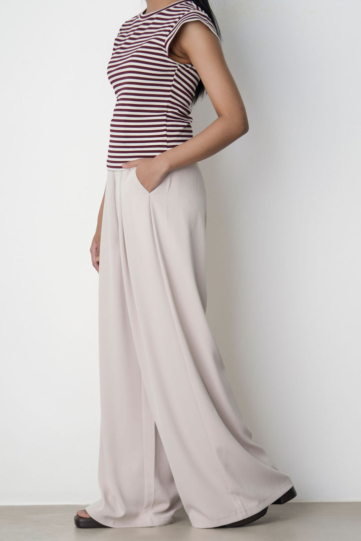 BEIGE KYOTO LONG VELCRO PANTS