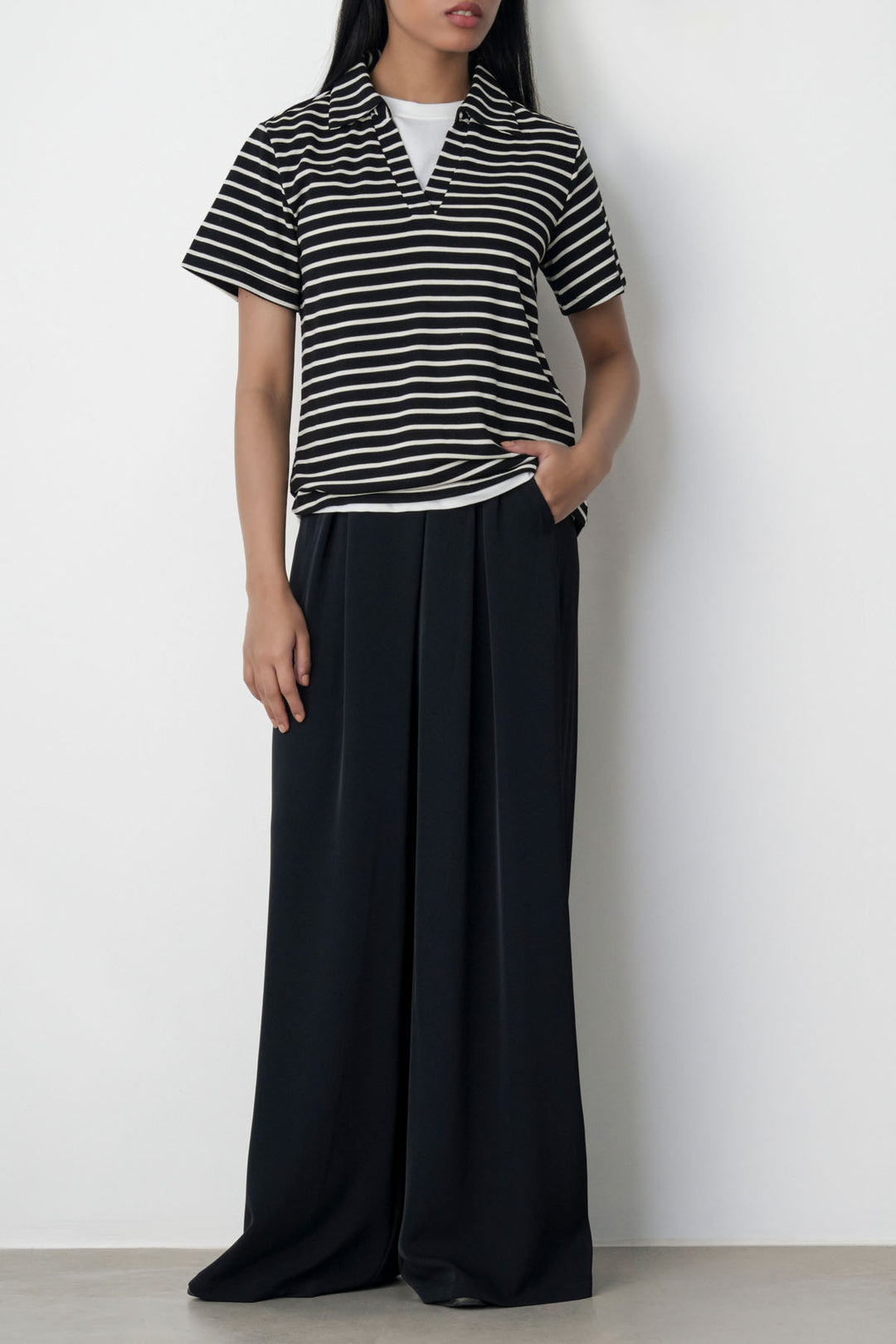 BLACK KYOTO LONG VELCRO PANTS