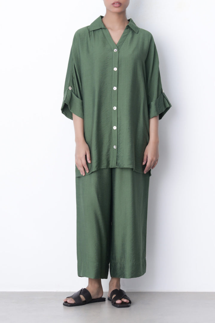 GREEN-SOFT BASIC CULOTTES
