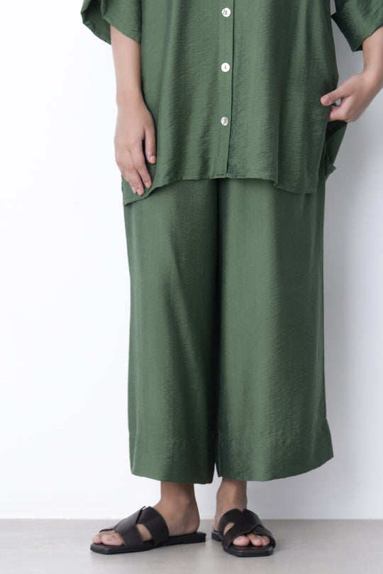 GREEN-SOFT BASIC CULOTTES