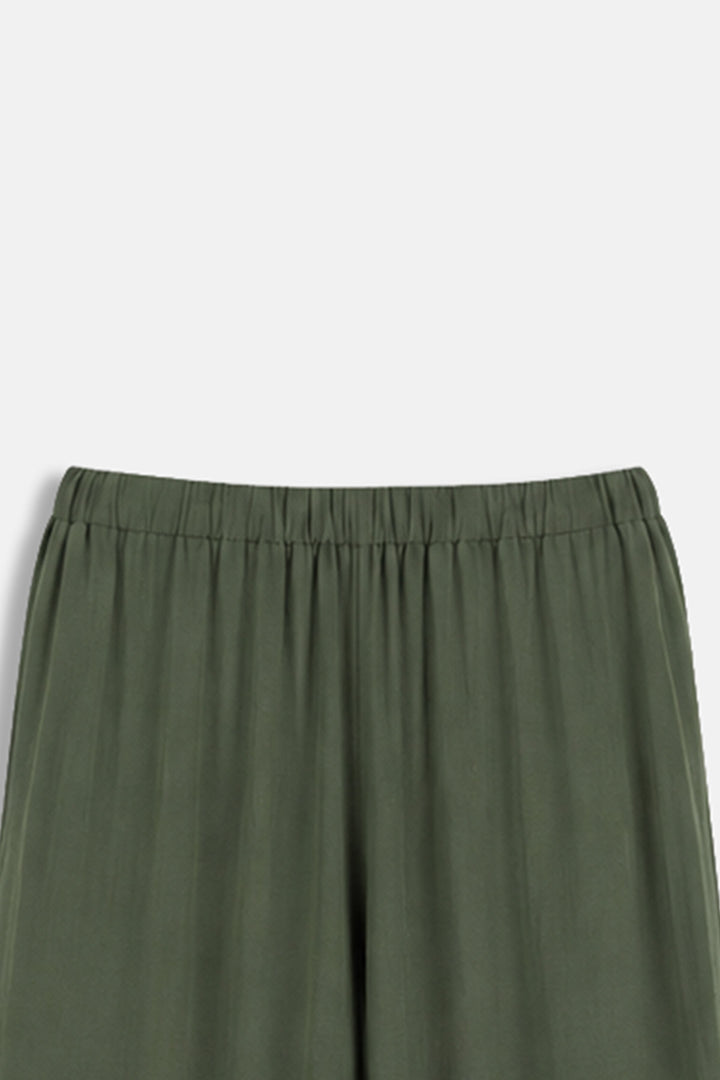 GREEN SOFT BASIC CULOTTES