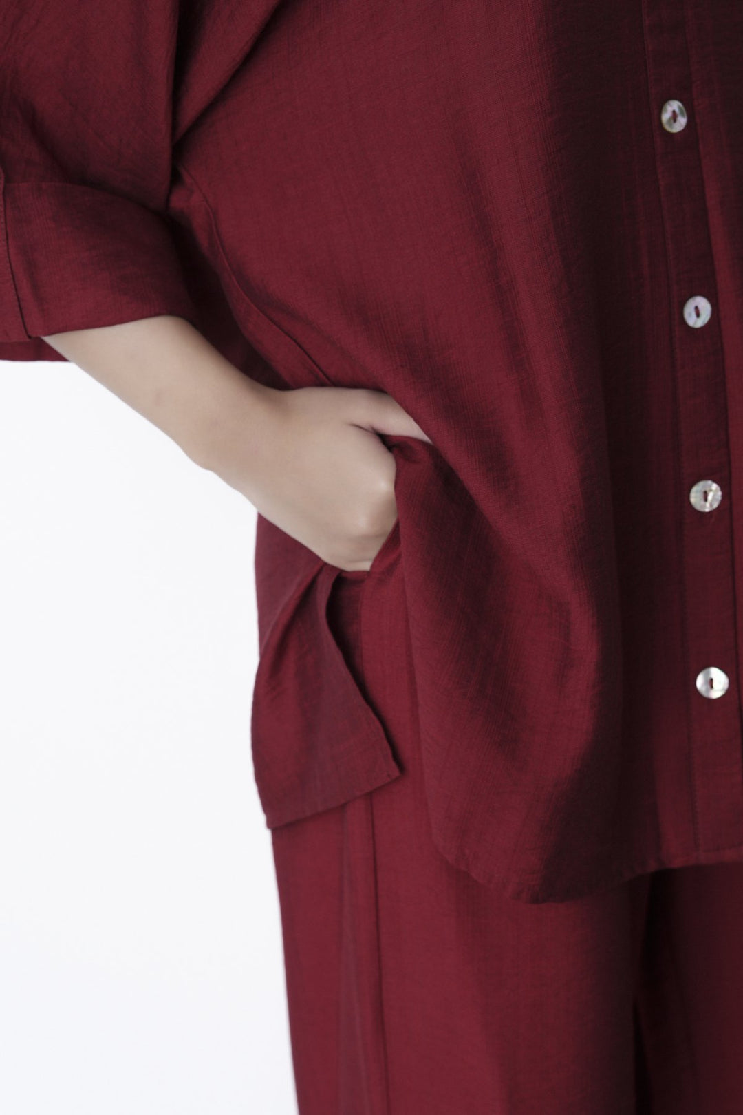 RED SOFT BASIC CULOTTES