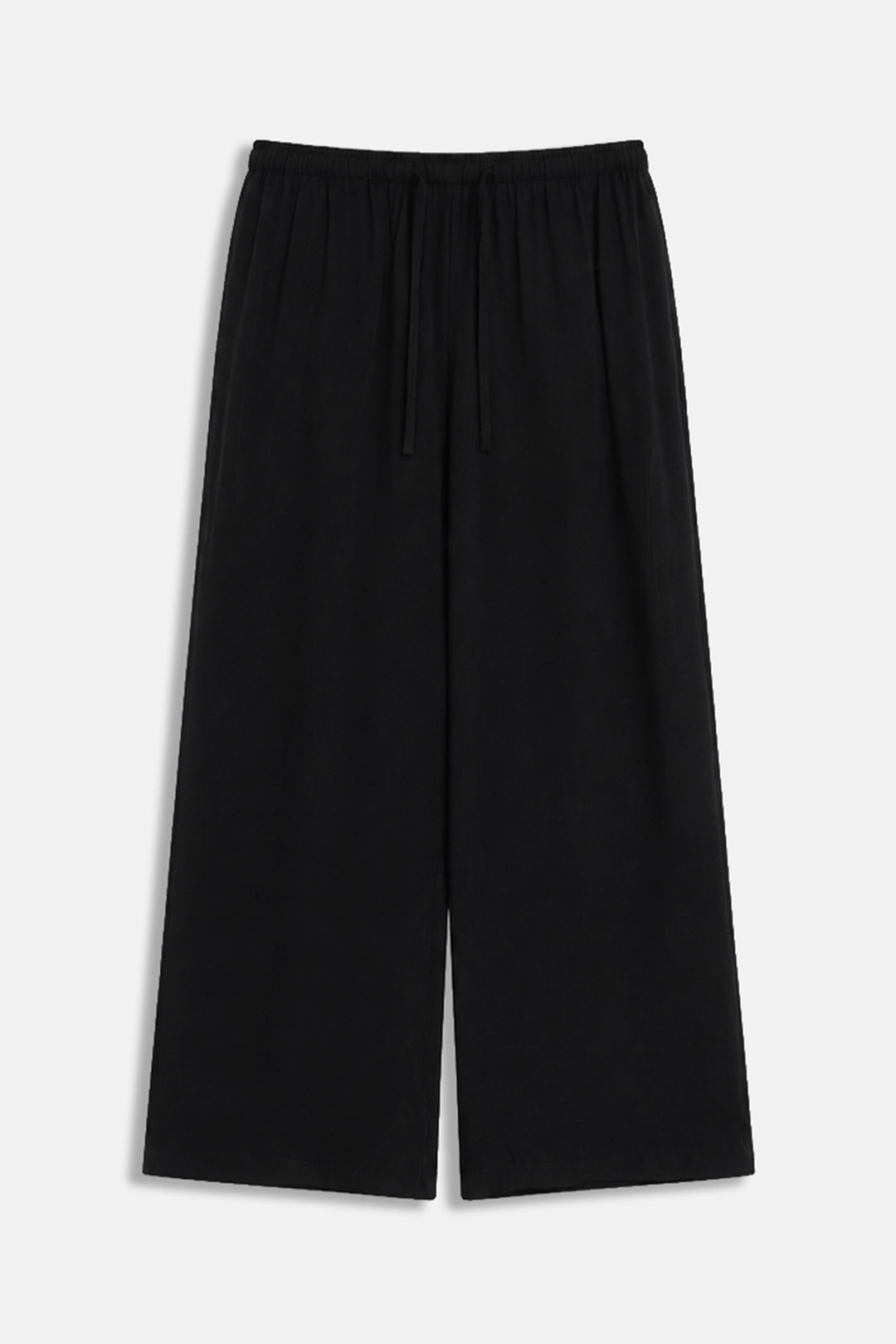 BLACK FLOWY LONG PANTS