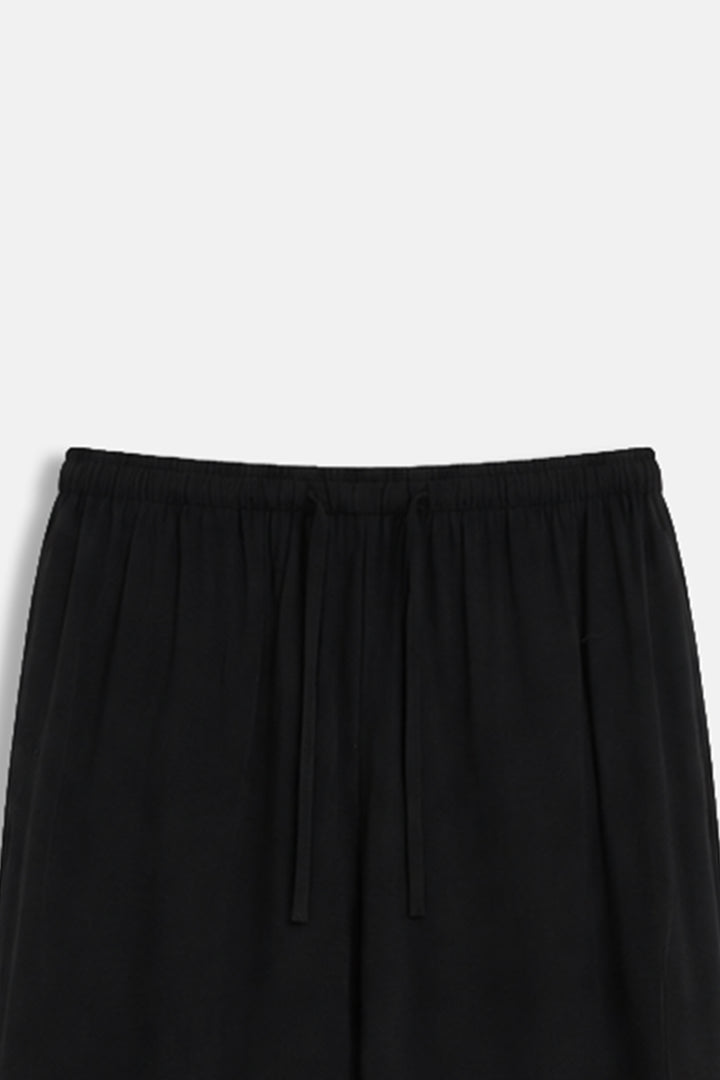 BLACK FLOWY LONG PANTS