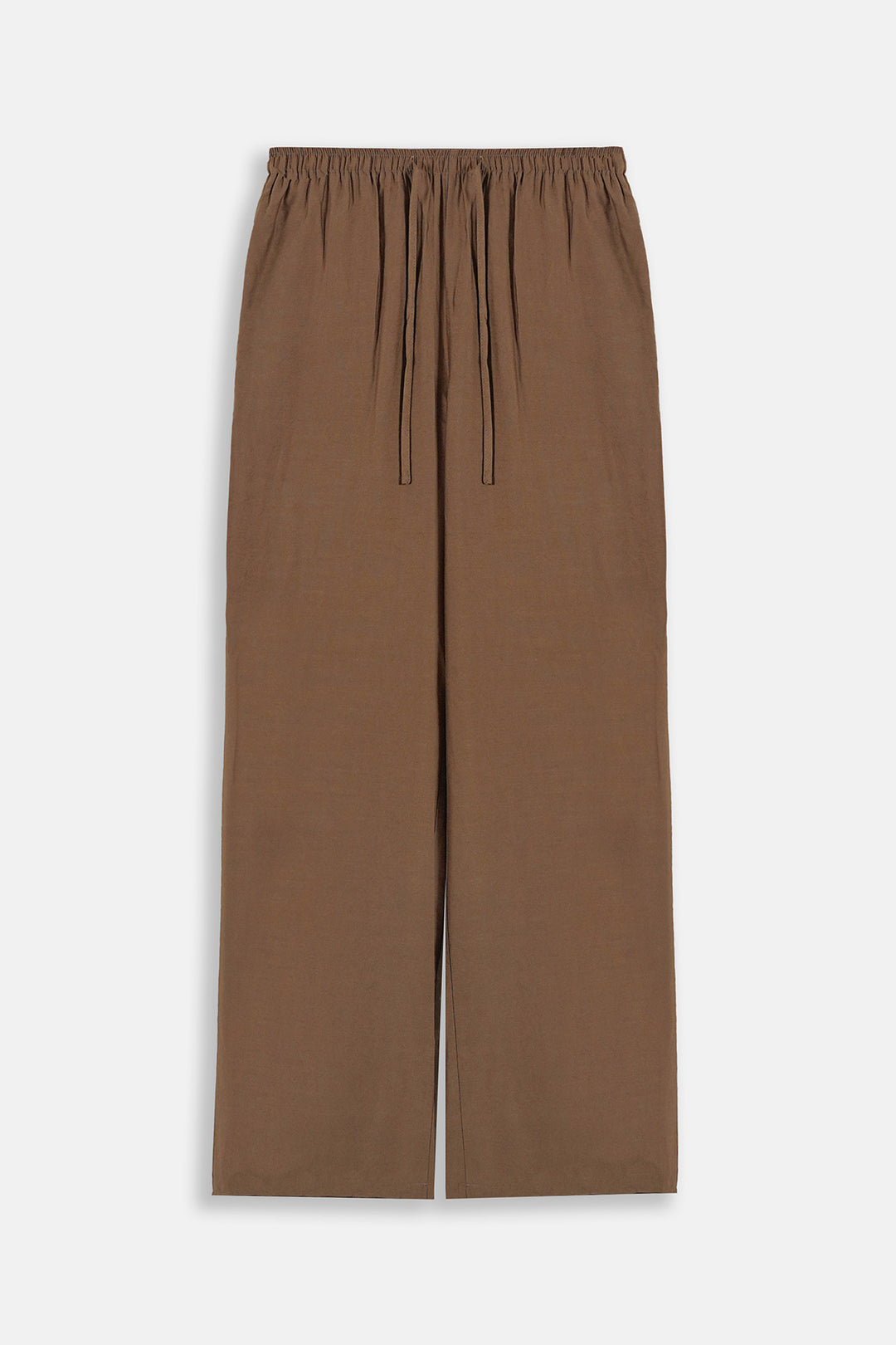 BROWN FLOWY LONG PANTS