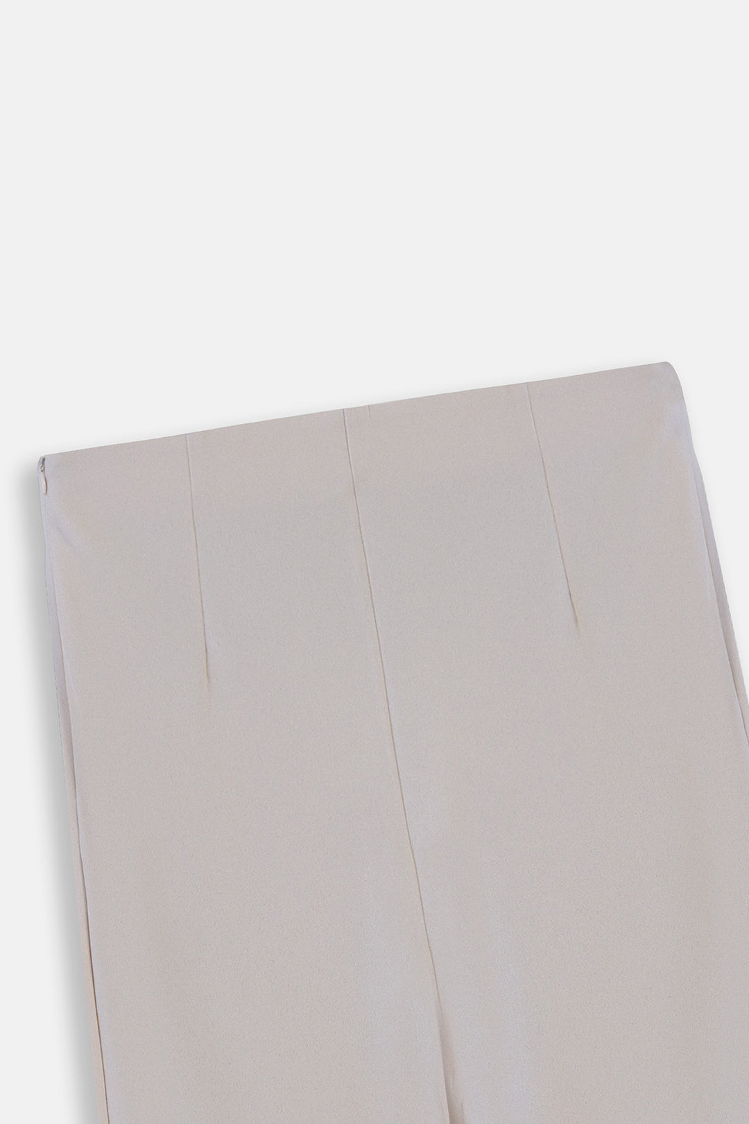 CREAM WIDE FLARE PANTS