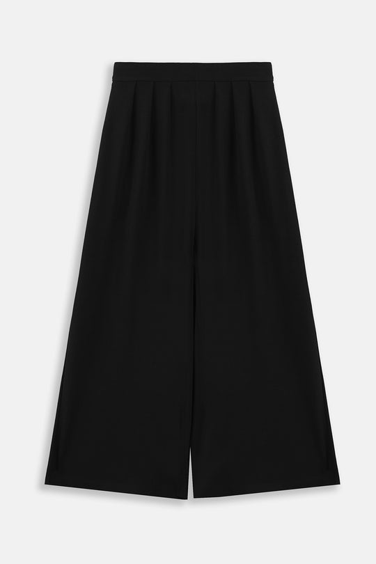 BLACK DEEP PLEAT PANTS