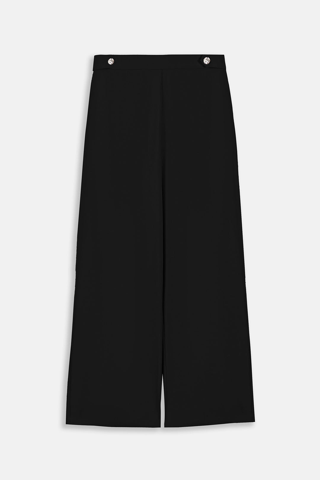 BLACK KNIT TAILORED PANTS
