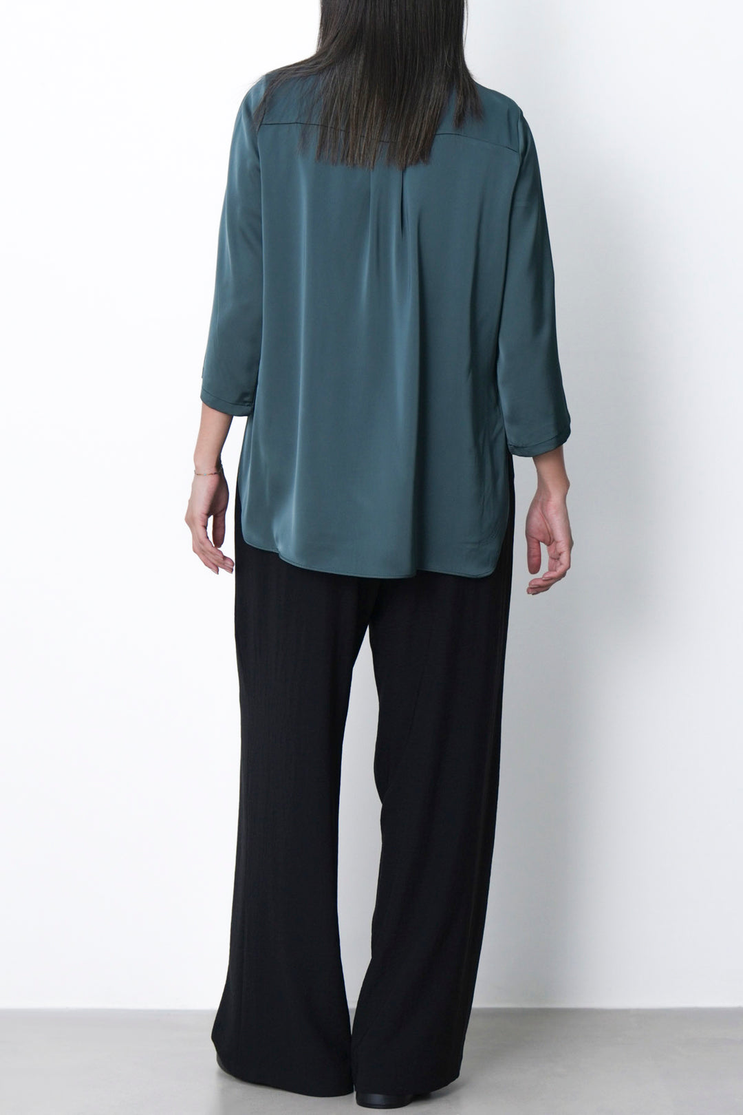 BLACK KNIT TAILORED PANTS