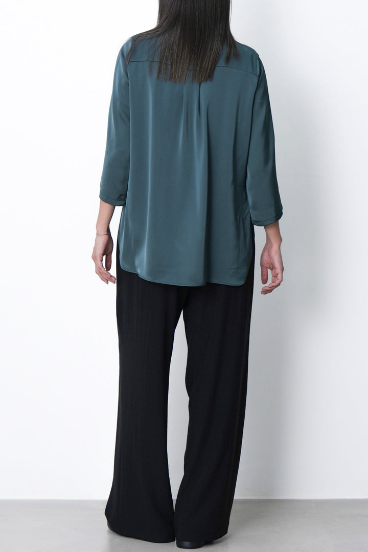 BLACK KNIT TAILORED PANTS