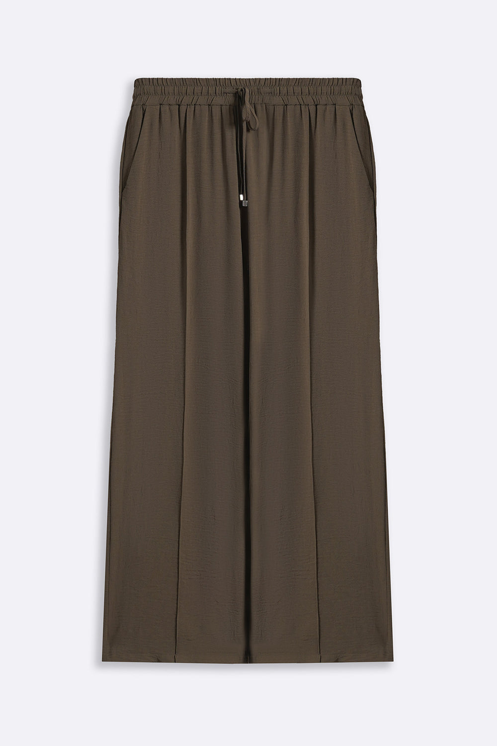 BROWN SLINKY SEAM TROUSER