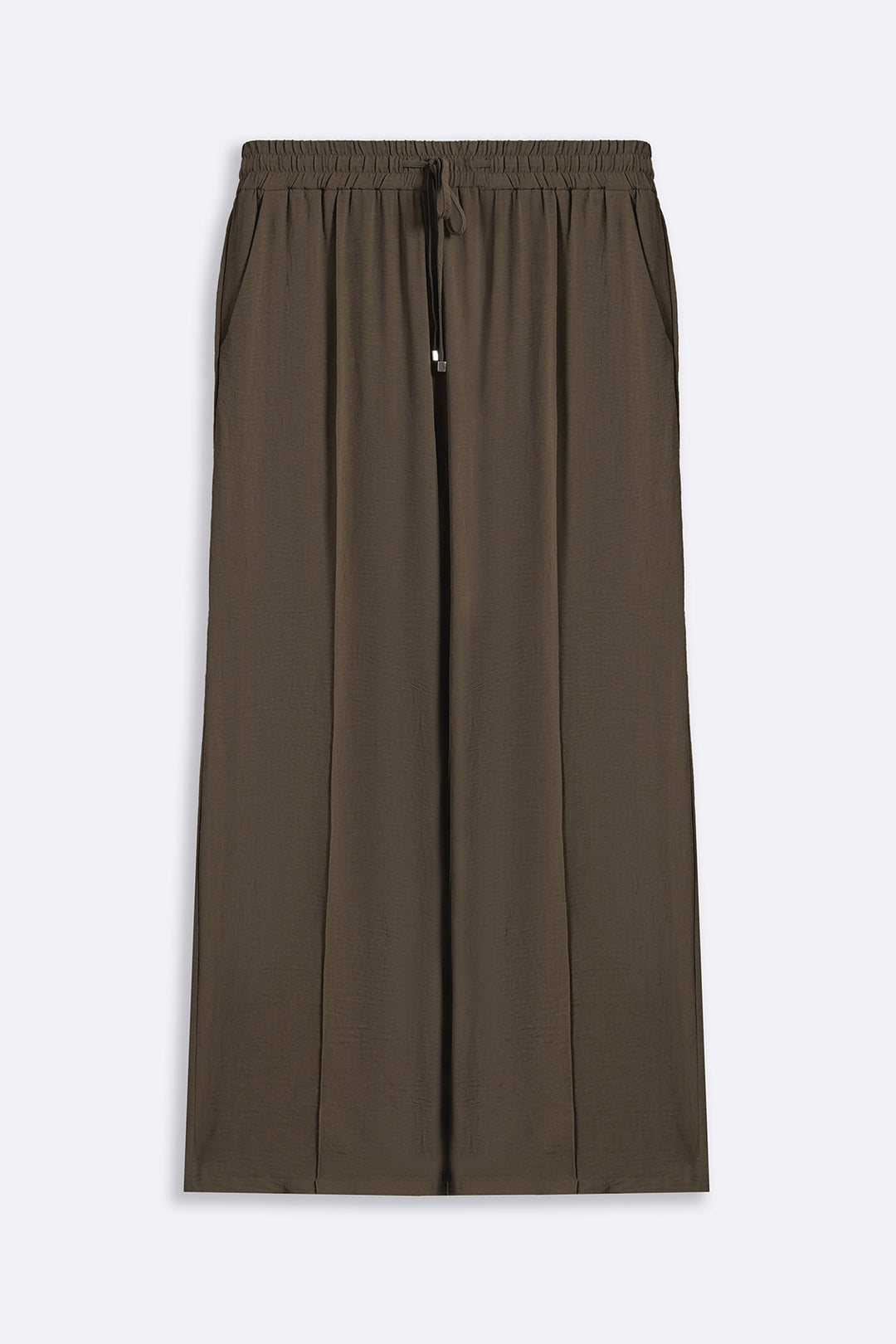 BROWN SLINKY SEAM TROUSER