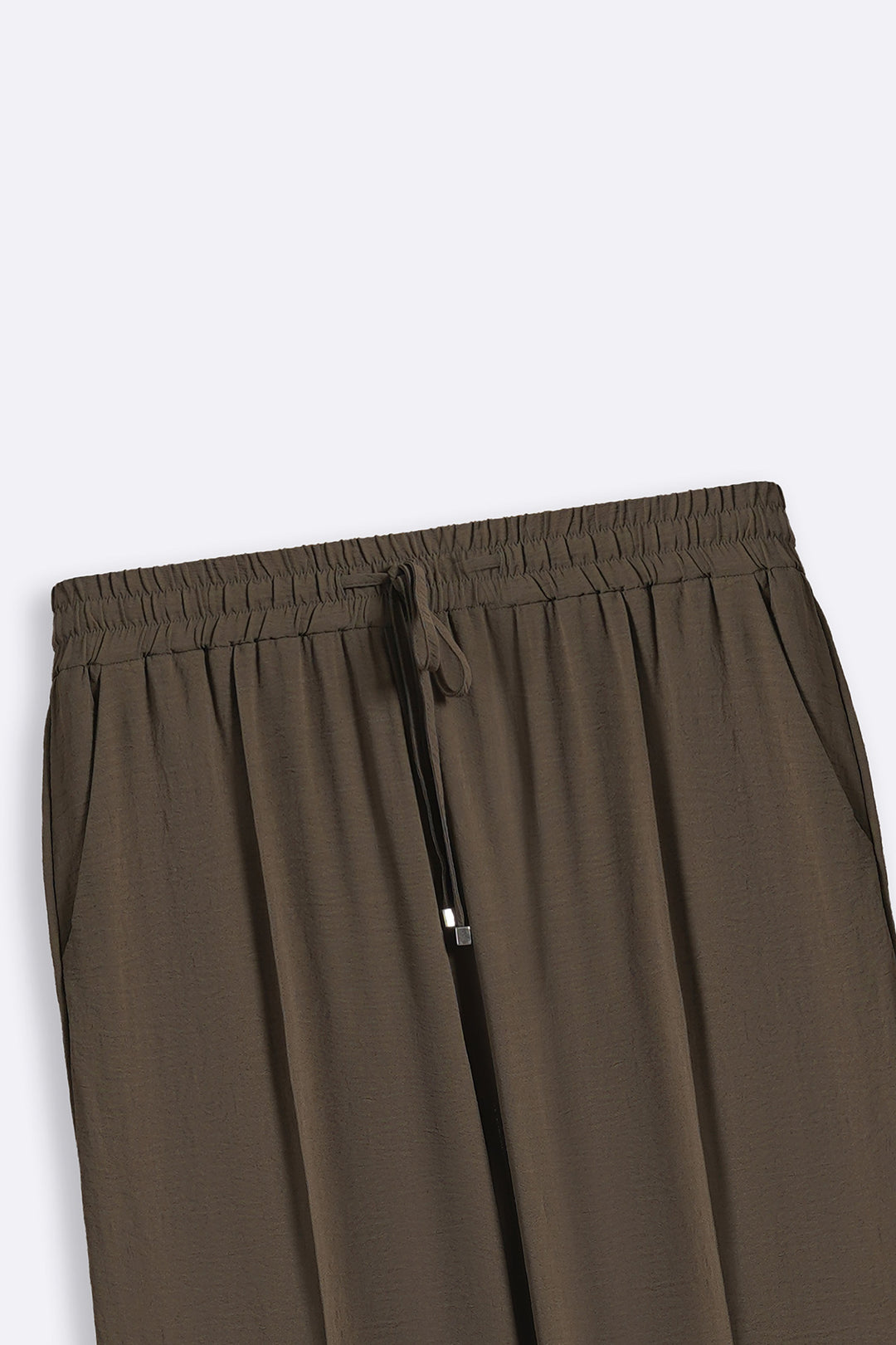 BROWN SLINKY SEAM TROUSER