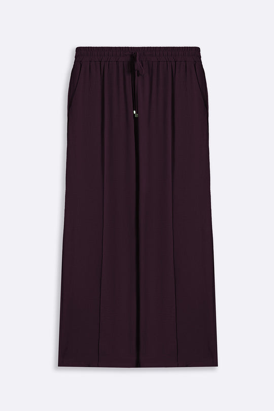WINE SLINKY SEAM TROUSER